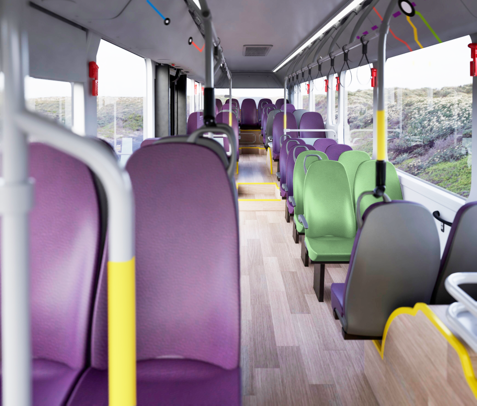 Binnenkant bussen EBS